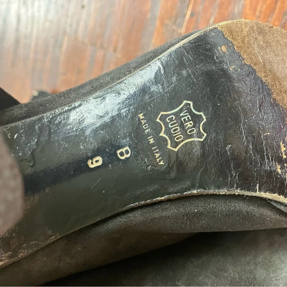 Vintage 90s DKNY suede leather zip-up‎ boots made in spain 9 - Picture 6 of 6